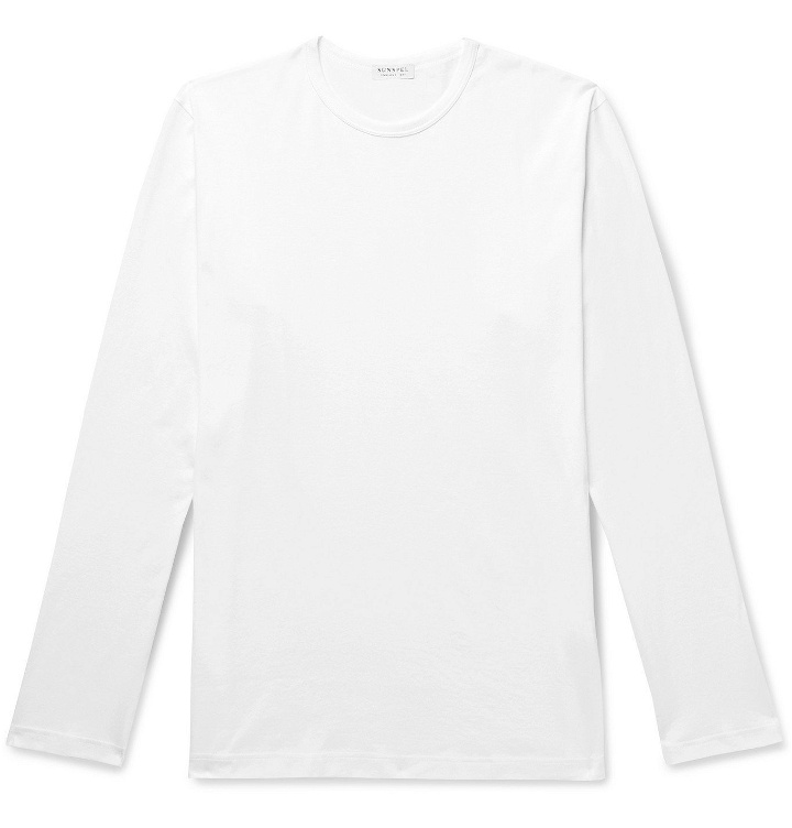 Photo: SUNSPEL - Cotton-Jersey T-Shirt - White