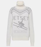 Jet Set Wool intarsia turtleneck sweater