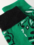Sacai - Bandana-Jacquard Cotton-Blend Socks - Green