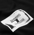 Givenchy - Appliquéd Loopback Cotton-Jersey Hoodie - Black