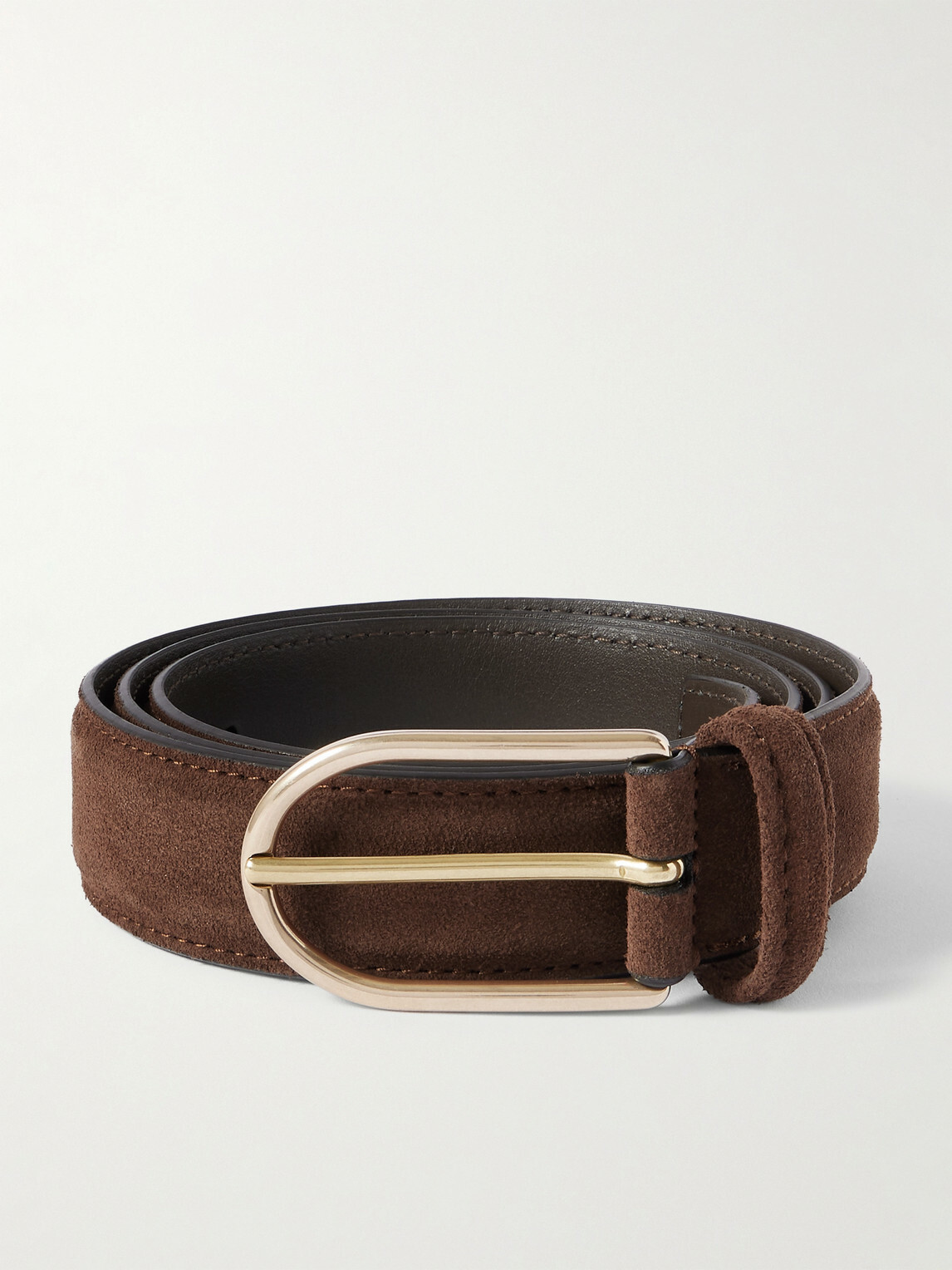 Anderson's - 3cm Suede Belt - Brown