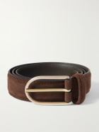 Anderson's - 3cm Suede Belt - Brown