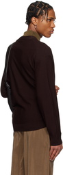 LEMAIRE Burgundy Relaxed Twisted Cardigan