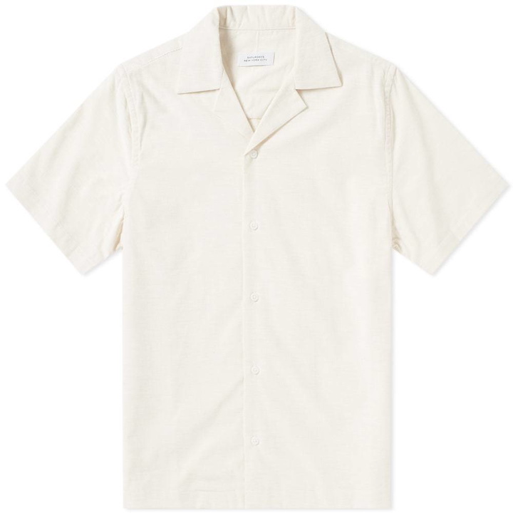 Photo: Saturdays NYC Canty Micro Cord Vacation Shirt Ivory