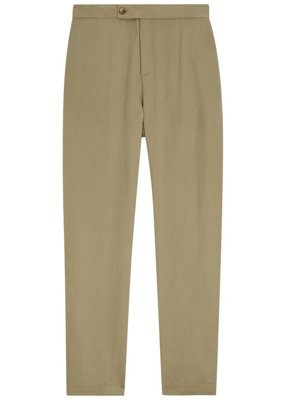 Photo: Raith Sergio Tapered-leg Trousers Khaki