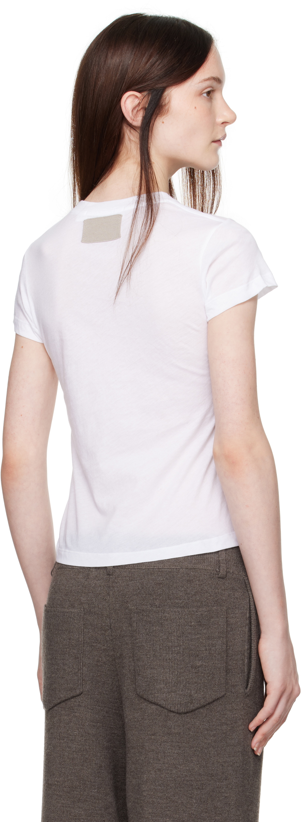 Aya Muse White Crewneck Baby T-shirt