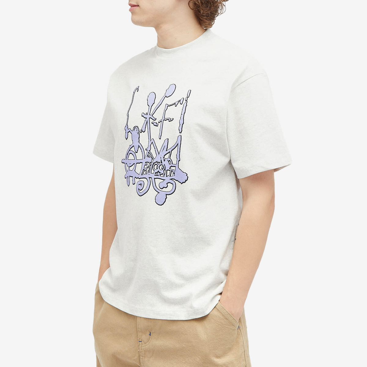 Lo-Fi Men's Emulsion T-Shirt in Ash