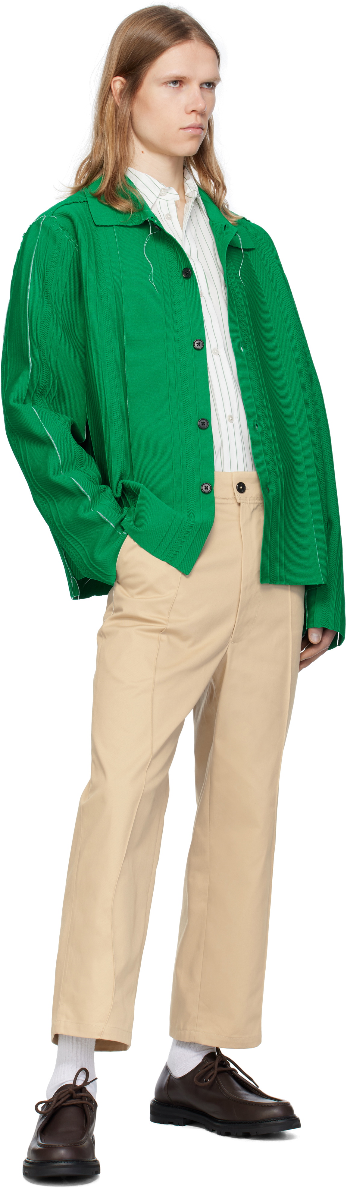 Camiel Fortgens Beige Slack Trousers