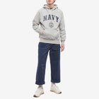 Uniform Bridge Men's Vintage US Navy Popover Hoody in Grey