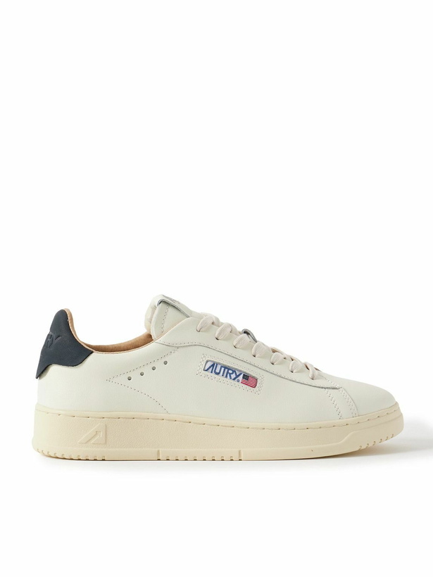 Photo: Autry - Dallas Nubuck-Trimmed Leather Sneakers - White