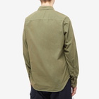 C.P. Company Men's Arm Lens Zip Overshirt in Bronze Green