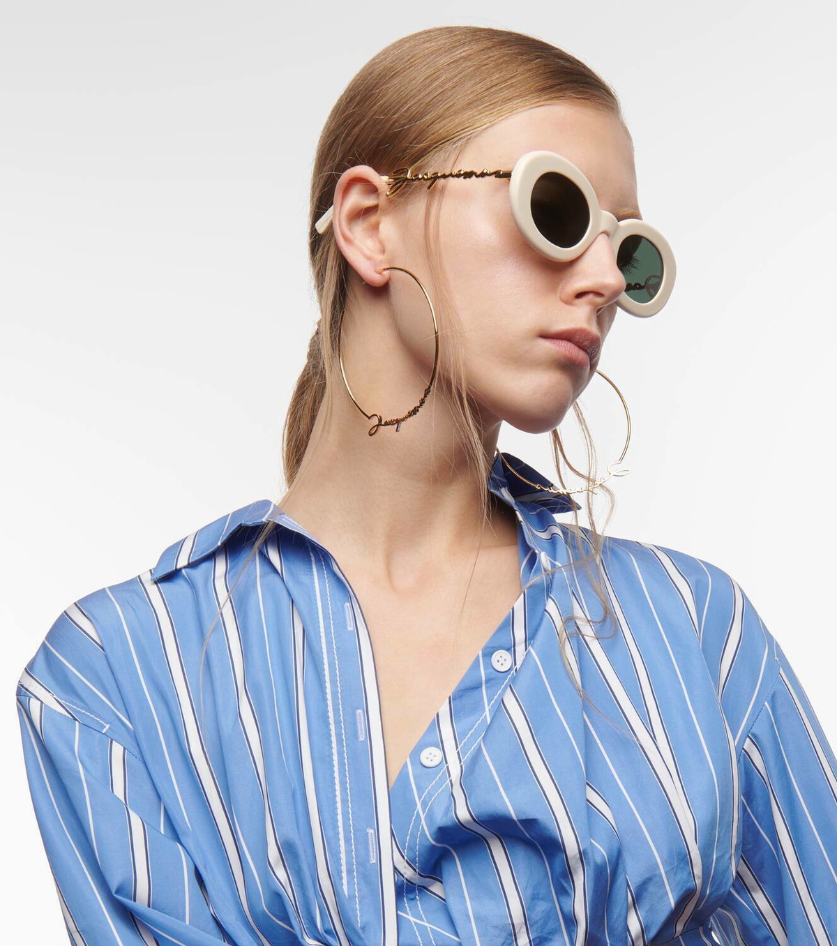 Jacquemus Les Lunettes Pralu oval sunglasses Jacquemus