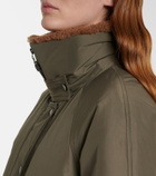 Brunello Cucinelli Shearling-trimmed cotton-blend jacket