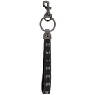 Valentino Black Valentino Garavani Leather Rockstud Keychain