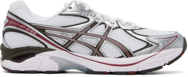 Photo: ASICS White & Burgundy GT-2160 Sneakers