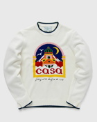 Casablanca Casa Intarsia Jumper White - Mens - Pullovers