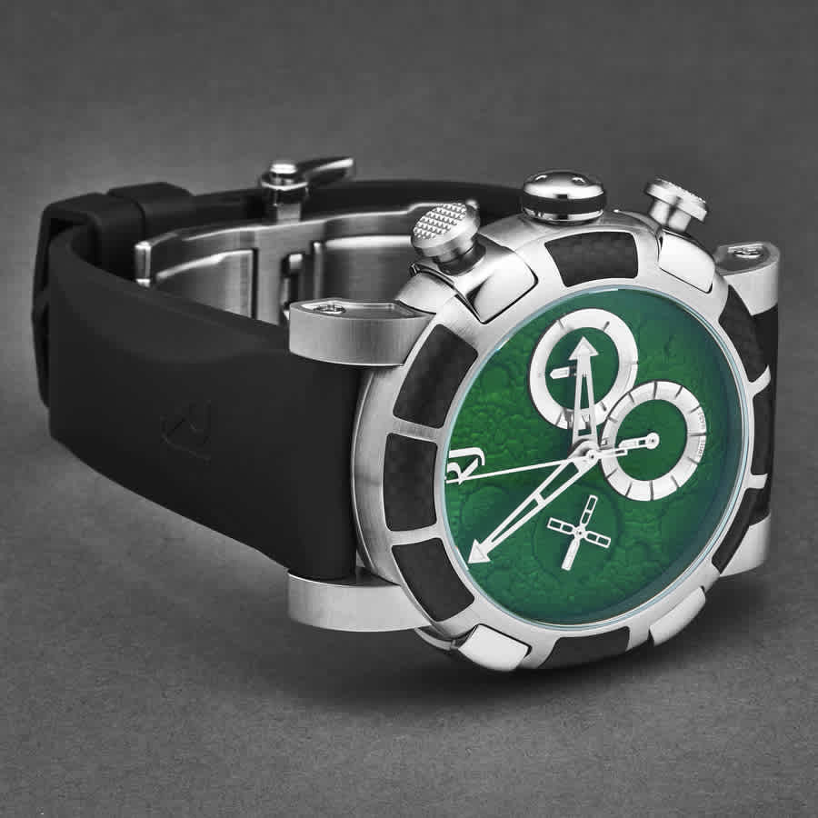 Romain Jerome Moon Dust-Dna Chronograph Automatic Green Dial Mens Watch RJMDCH.601.10