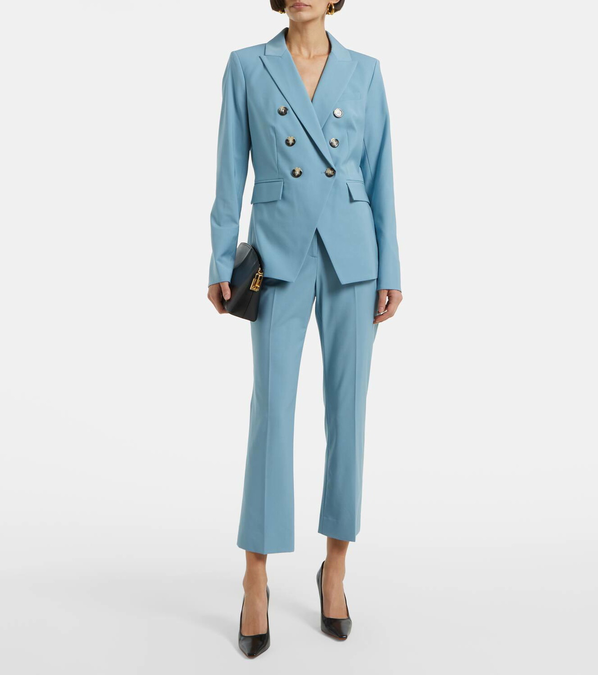 Veronica Beard Arte cropped wool-blend slim pants Veronica Beard display picture 1