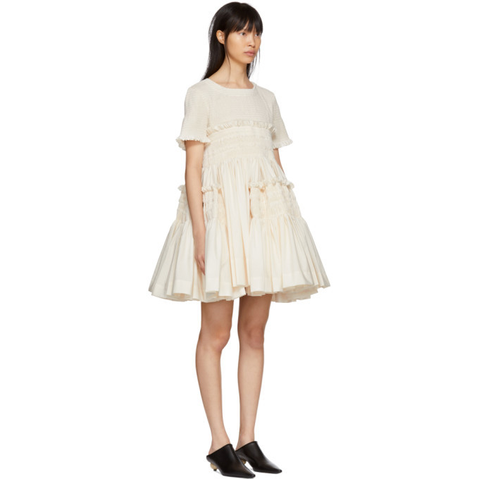 Molly Goddard Off-White Lynette Dress Molly Goddard