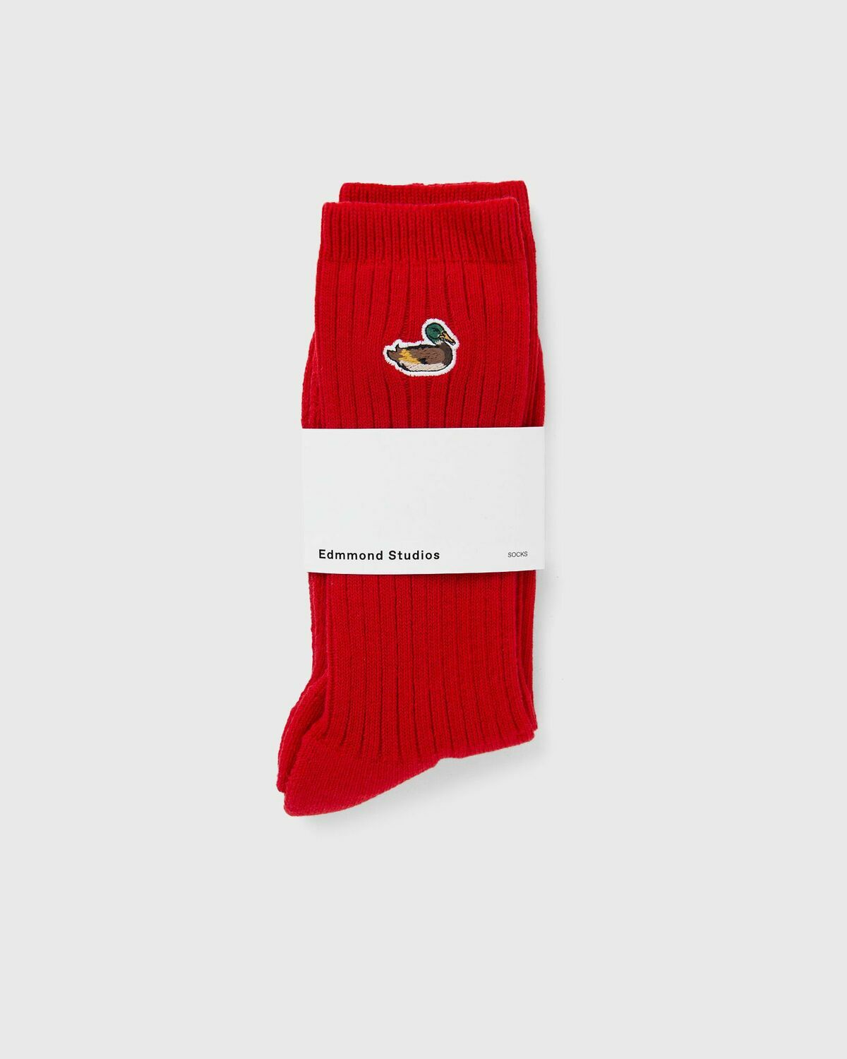 Edmmond Studios Duck Socks Red Socks
