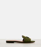 Loro Piana Summer Charms suede slides