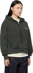Ksubi Gray Death Snake Halen Zip Hoodie