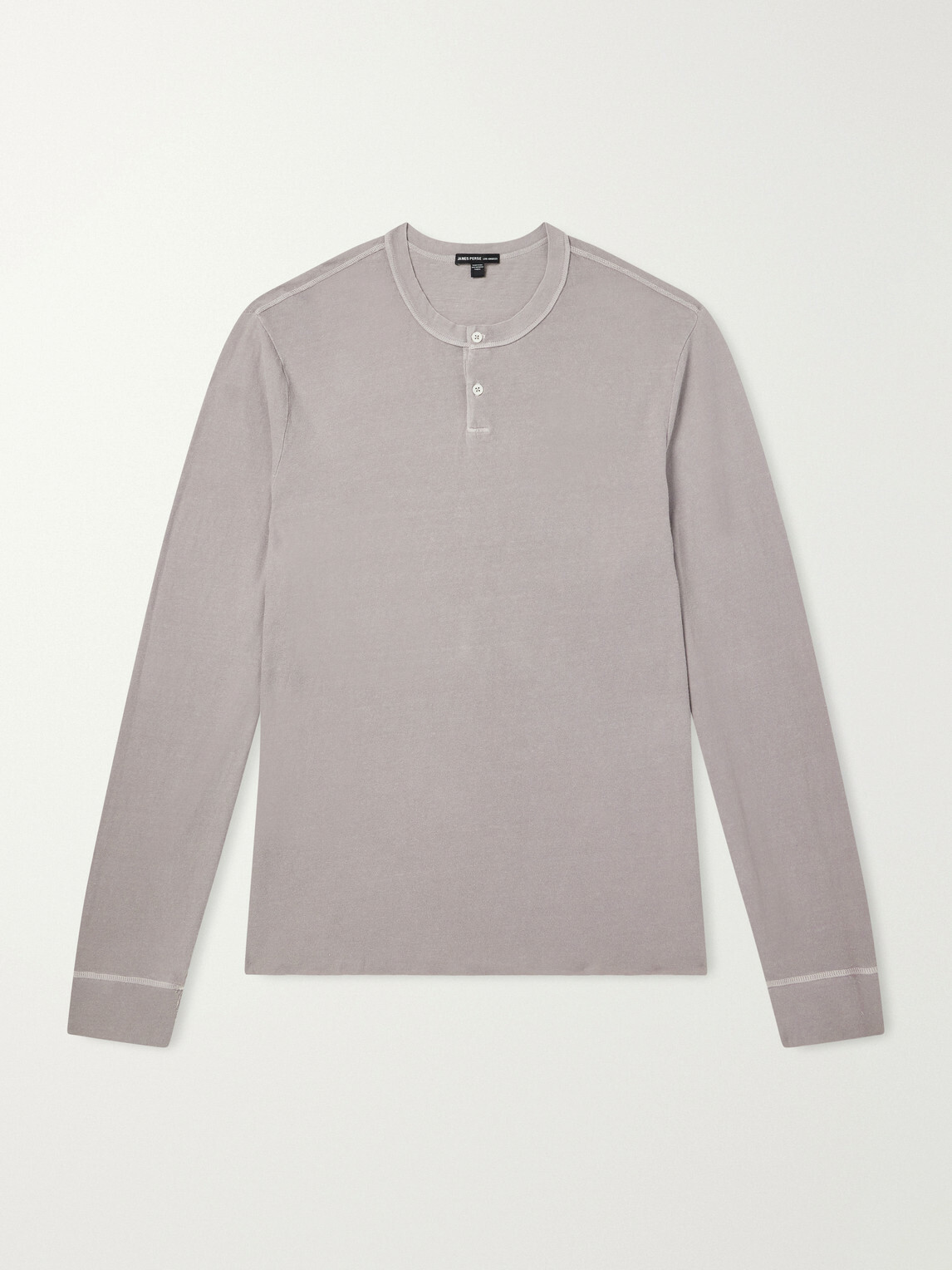 James Perse - Cotton-Jersey Henley T-Shirt - Gray