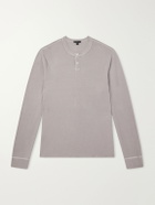 James Perse - Cotton-Jersey Henley T-Shirt - Gray