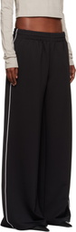 We11done Black DNA Flared Track Pants