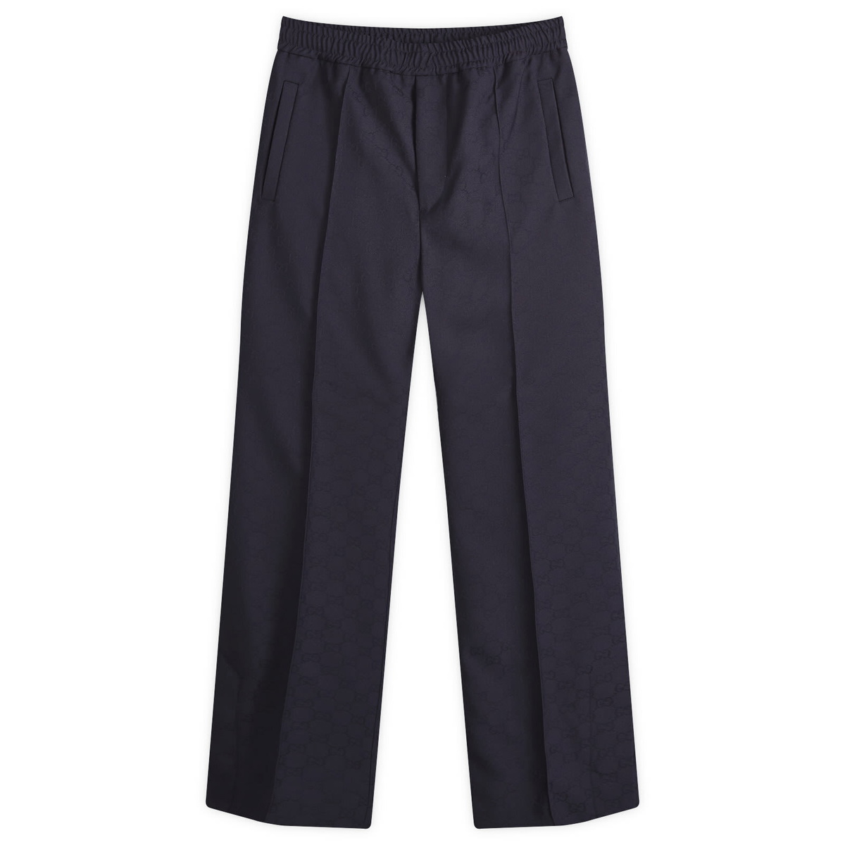 Gucci Men's Jacquard GG Trousers in Ink Gucci