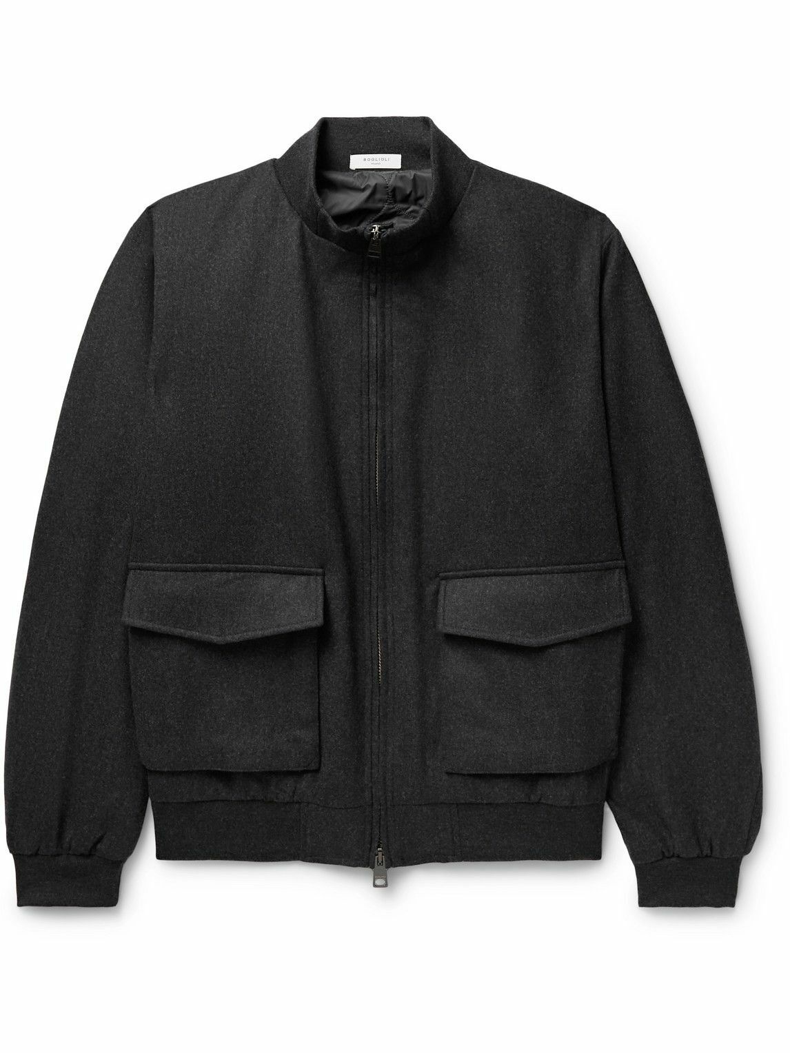 CELINE HOMME Jackson Logo-Appliquéd Wool-Blend Varsity Jacket for
