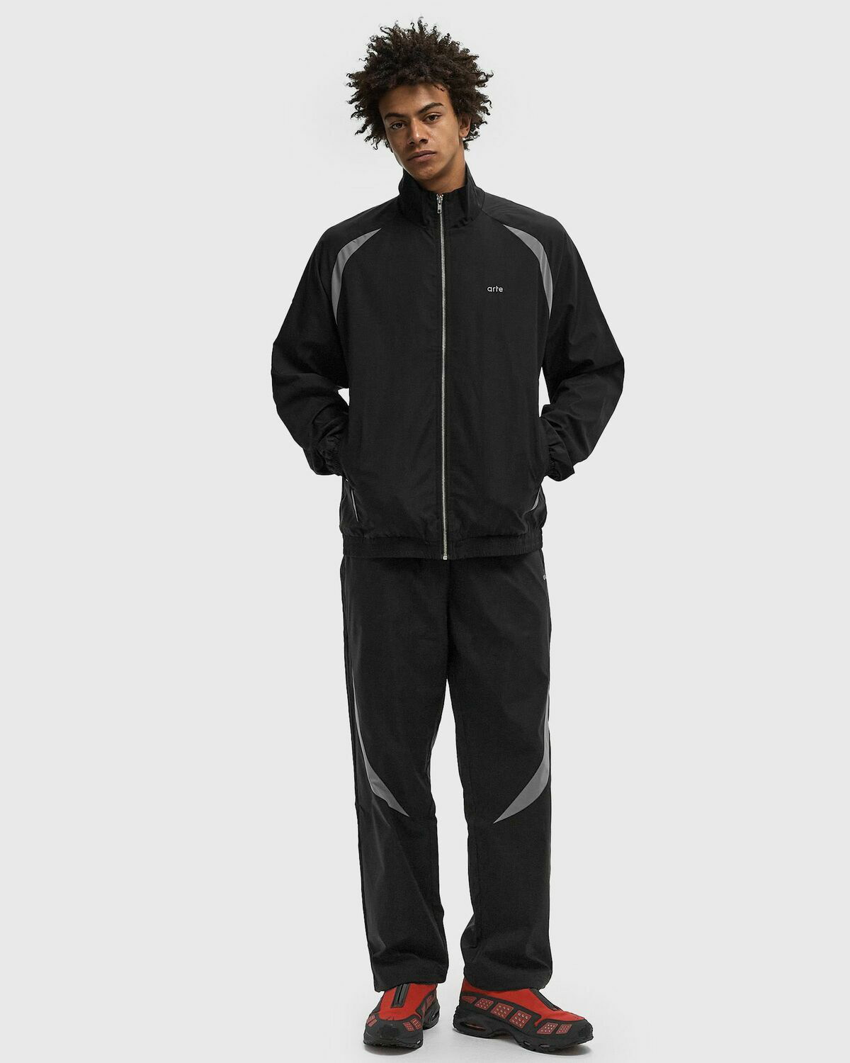 Arte Antwerp Contract Cut Track Jacket Black Men Arte Antwerp