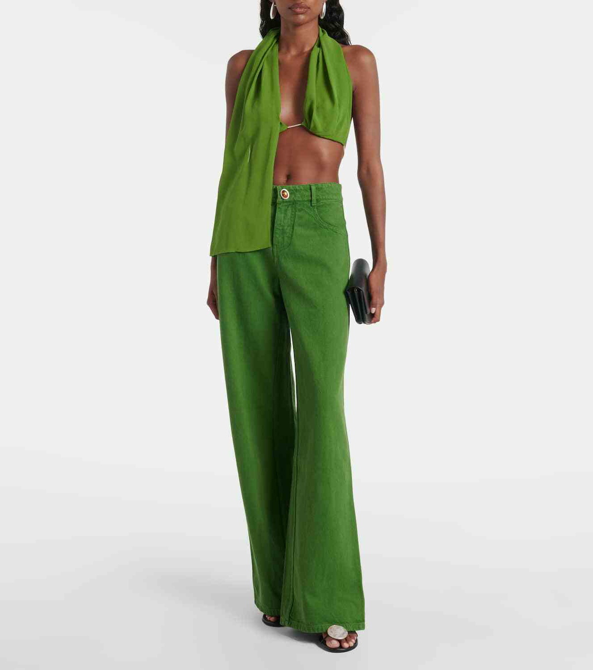 Christopher Esber Mid-rise wide-leg jeans