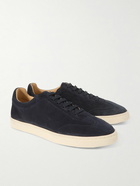 Brunello Cucinelli - Coda di Rondine Suede Sneakers - Blue