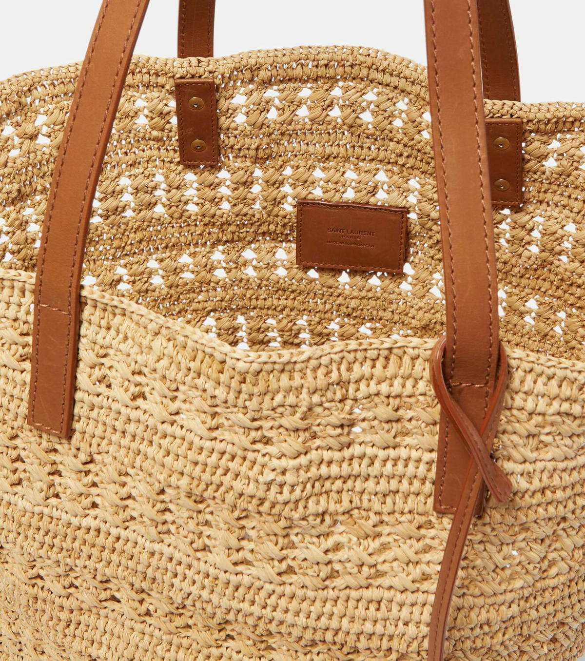Saint Laurent Panier Medium raffia basket bag Saint Laurent