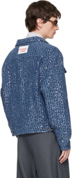 Charles Jeffrey LOVERBOY Blue Art Denim Jacket