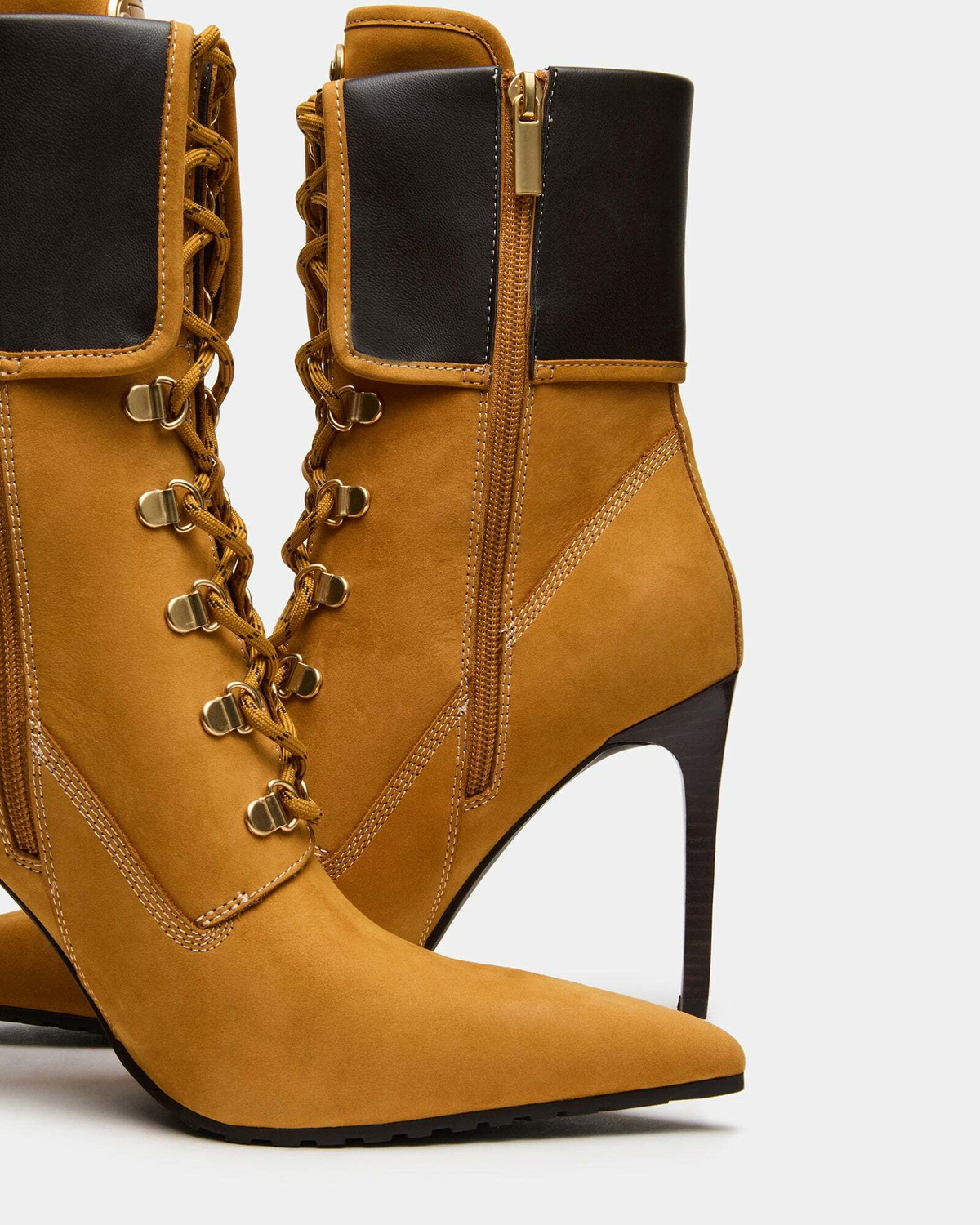 Steve Madden Morals Booties in Tan Nubuck