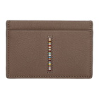 Paul Smith Taupe Multistripe Insert Card Holder