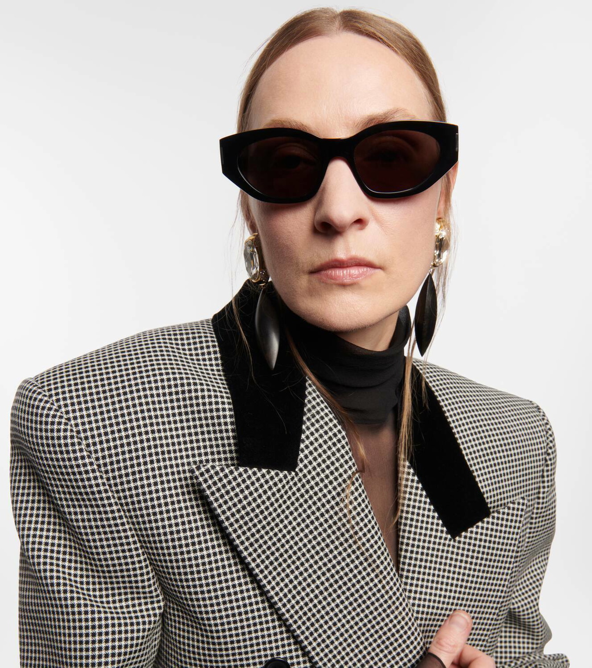 SAINT LAURENT キャットアイフレムメカネ SLM72 004 Saint Laurent™ SL M72 Cat-Eye Eyeglasses | EyeOns.com