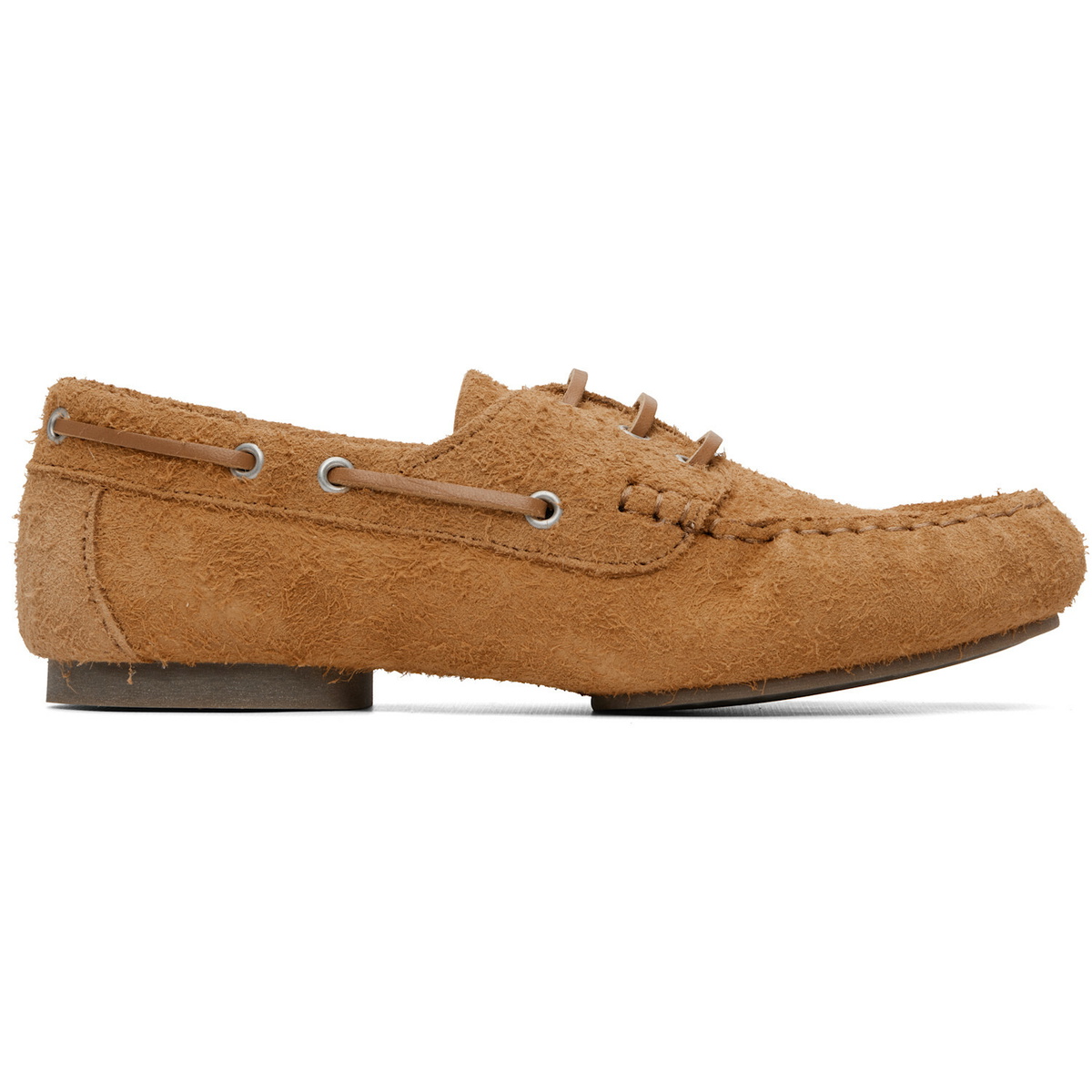 A.P.C. Tan Camille Boat Shoes