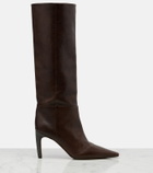 Brunello Cucinelli Monili leather knee-high boots