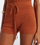 Melissa Odabash Helena pointelle cotton shorts
