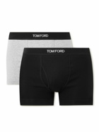 TOM FORD - Two-Pack Stretch-Cotton Jersey Boxer Briefs - Multi