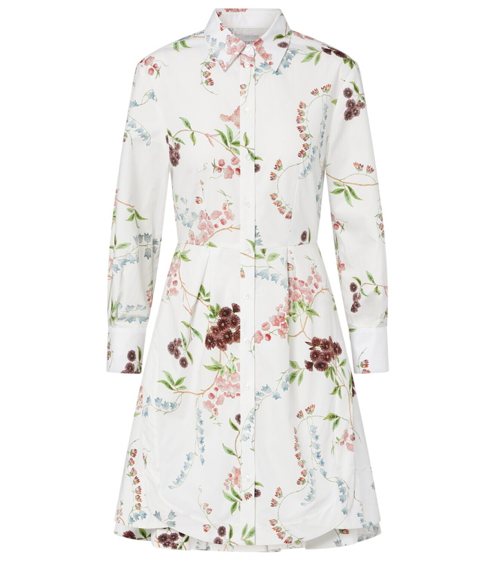Photo: Erdem Floral cotton poplin shirt dress