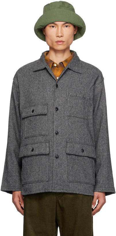 Photo: Engineered Garments Gray Herringbone Jacket