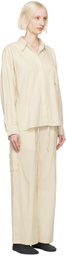 Deiji Studios Beige Check Pyjama Set