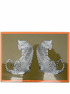 Jonathan Adler Multicoloured Leopard Lacquer Card Set