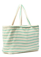 Bongusta Naram Weekend Striped Terry - White And Green - One Size