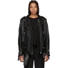 Acne Studios Black Leather Oversized New Myrtle Jacket