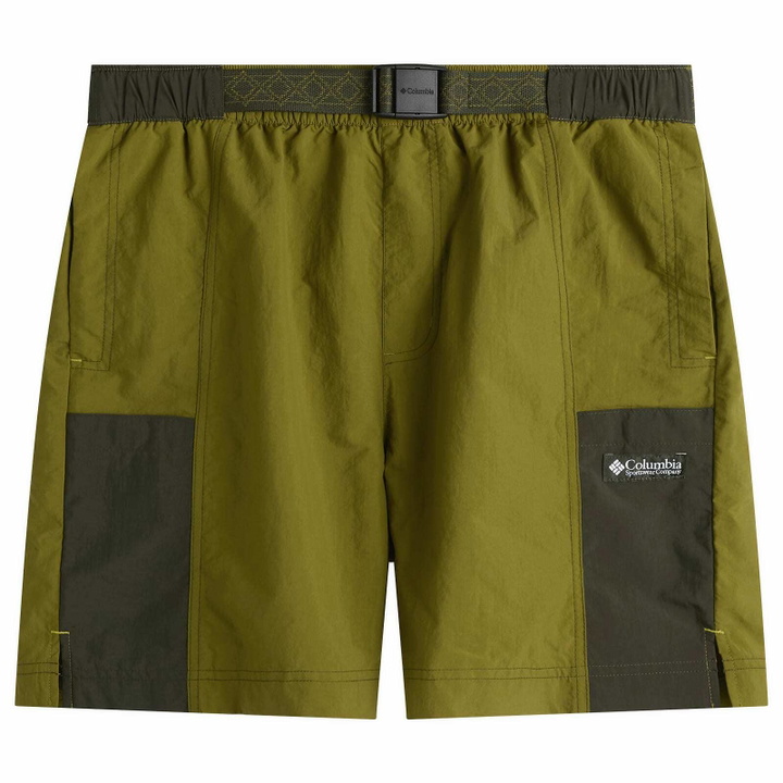 Photo: Columbia Men's Sequoia Grove™ Woven Shorts in Mossy Green Greenscape